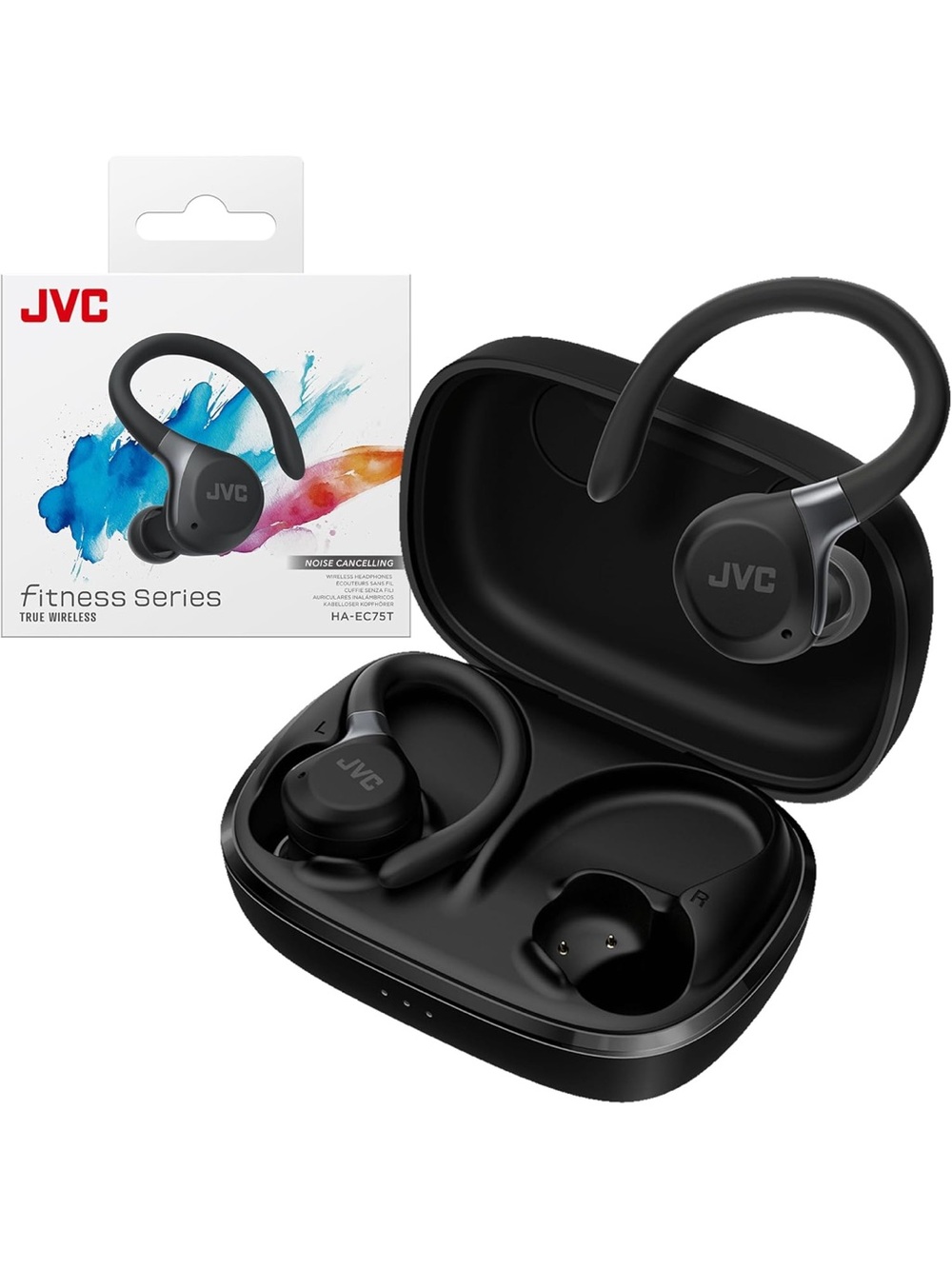 NWB JVC Fitness Series True Wireless Earbud Headphones - Black